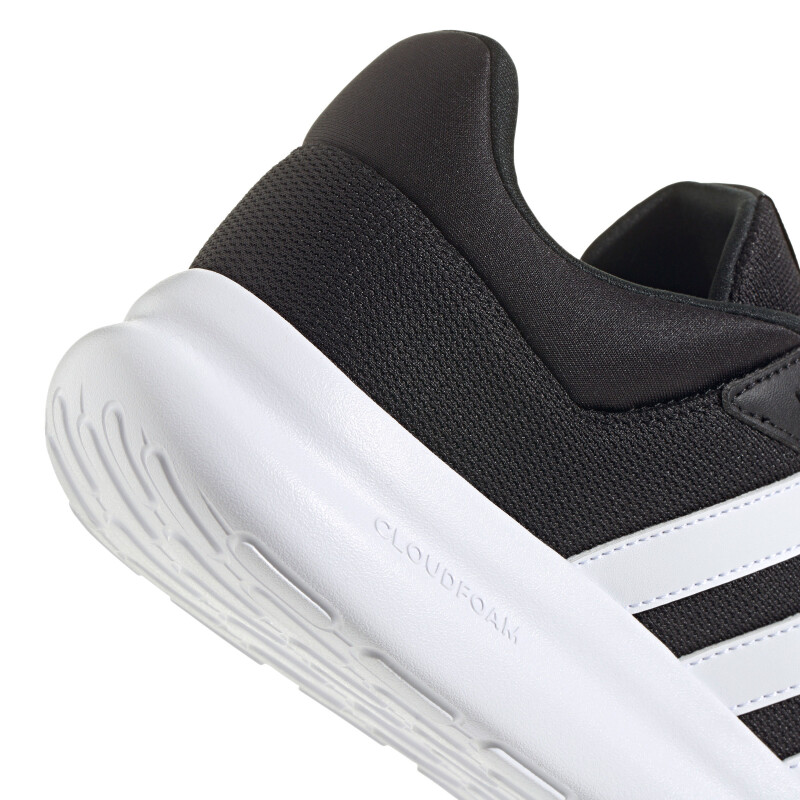 Championes de Hombre Adidas Lite Racer 4.0 Negro - Blanco