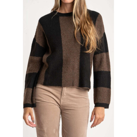 Sweater Rayado Negro