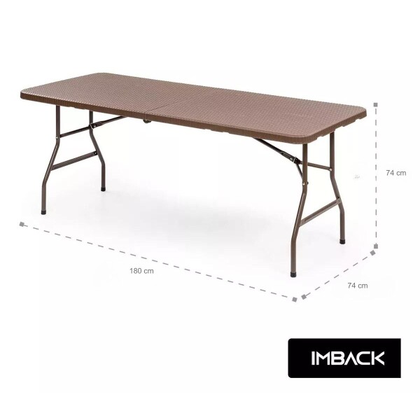 Mesa Plegable 1.80 M Juego Jardin Plastico Simil Rattan Pvc Con Boton De Seguridad Plegable Feria Imback Mesa Plegable 1.80 M Juego Jardin Plastico Simil Rattan Pvc Con Boton De Seguridad Plegable Feria Imback