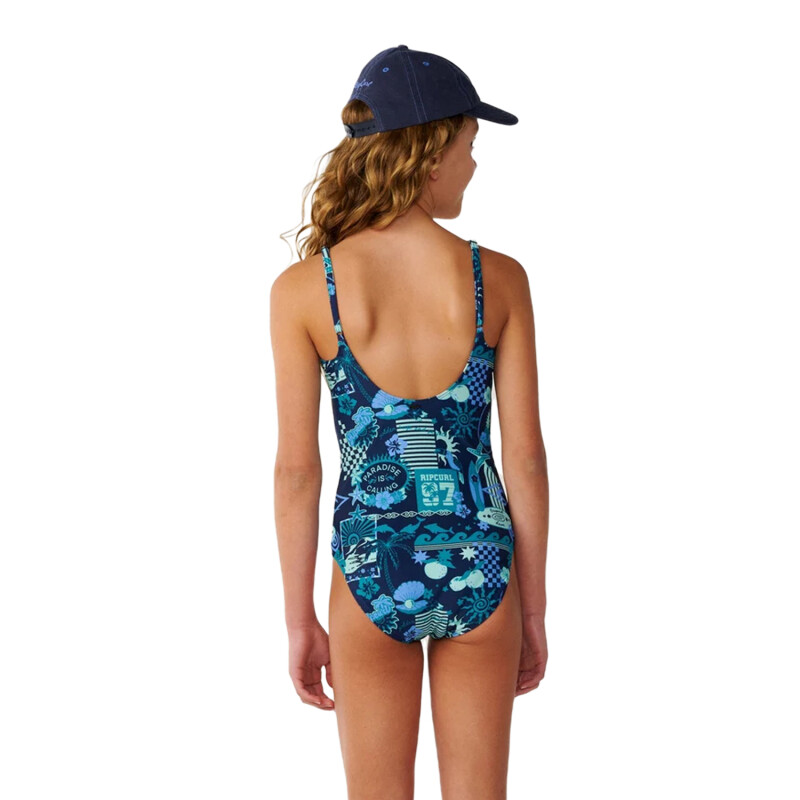 Bikini Rip Curl Costa Del Sol One Piece Niño - Azul Bikini Rip Curl Costa Del Sol One Piece Niño - Azul