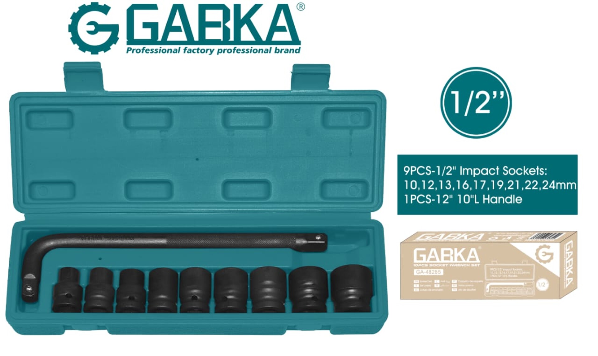 JGO D/TUBOS GABKA 10 PZAS GA-48285.- 