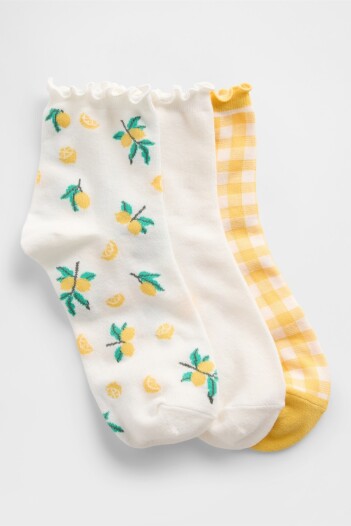 Medias Pack X3 Mujer Lemon Print Multi