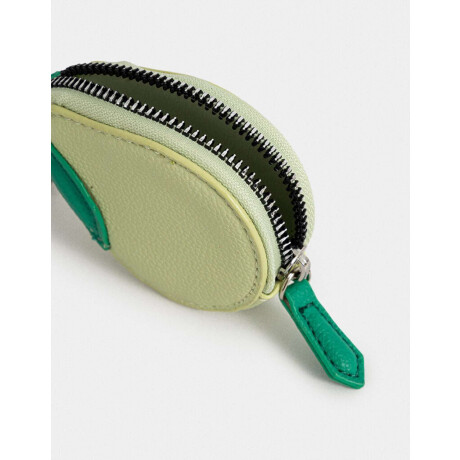 Monedero Cuerina Fruta Verde Lima