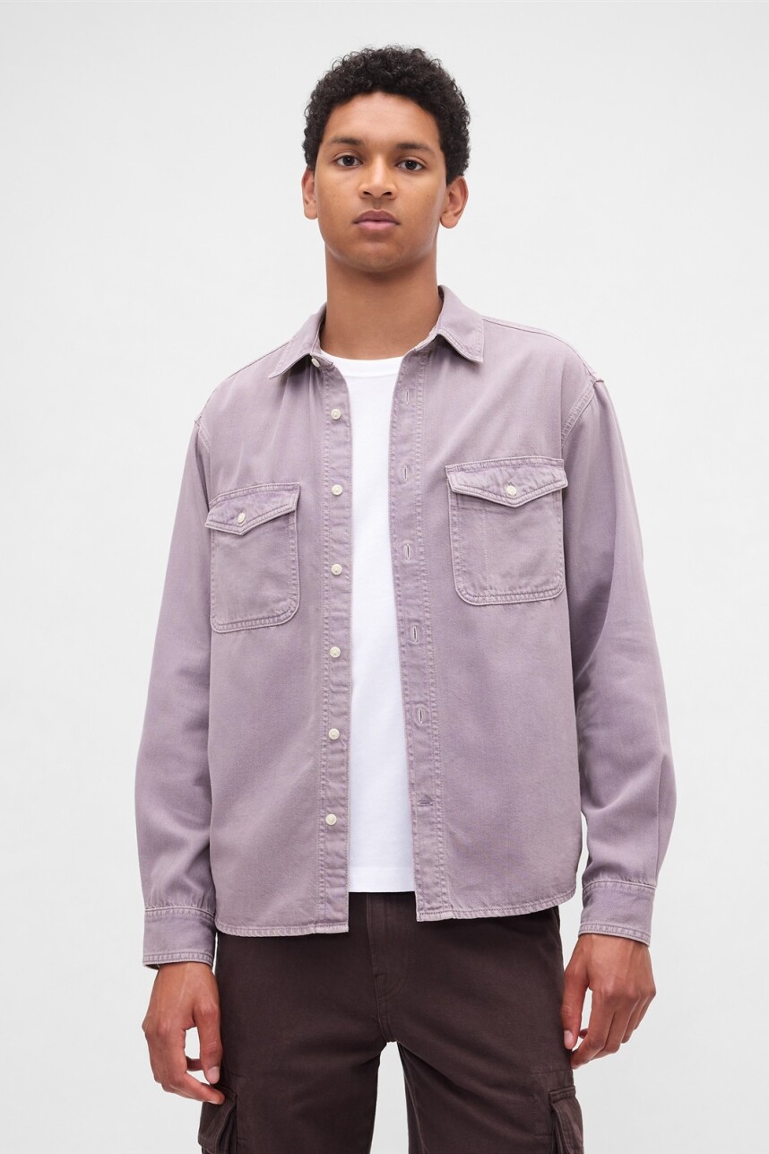 Camisa De Jean Ultrasoft Hombre Minimal Grey 906