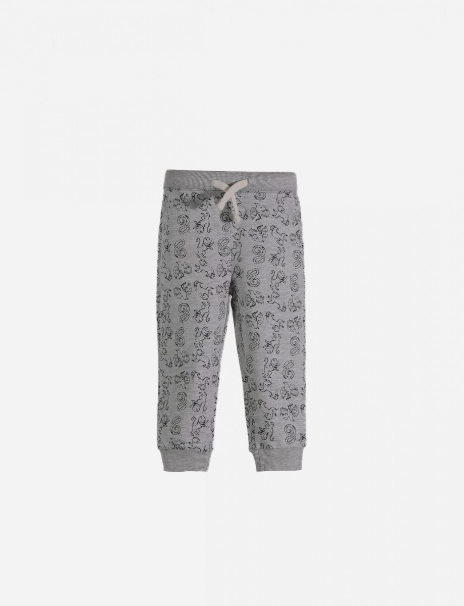 Pantalón jogging - GRIS 