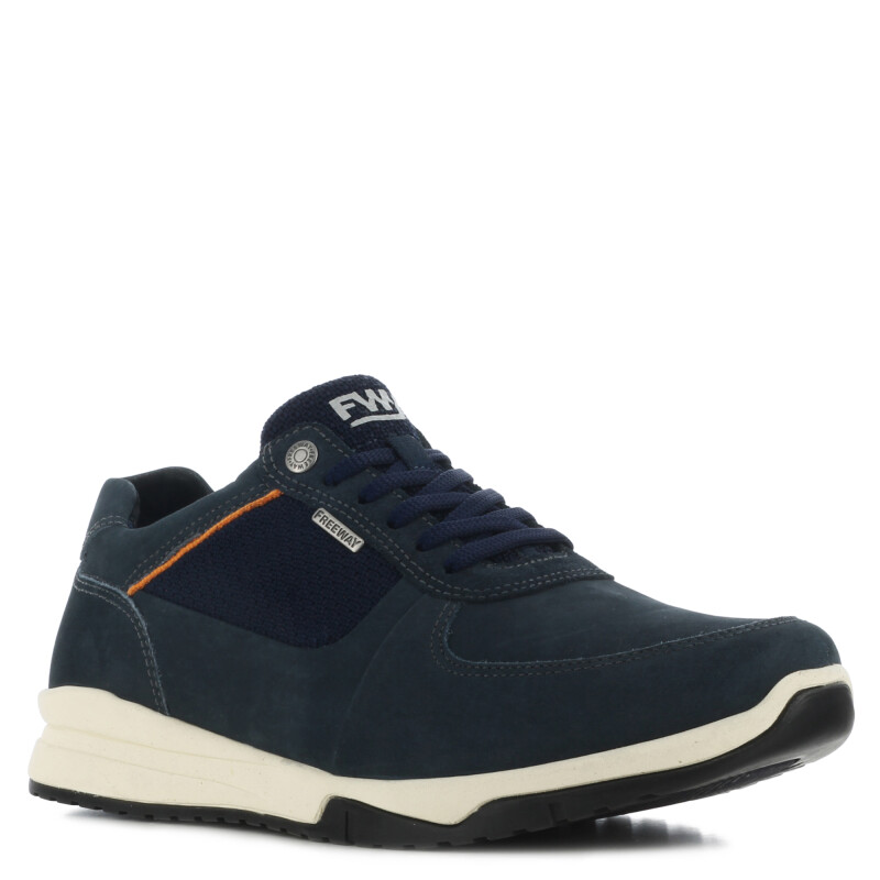 Zapato de Hombre Freeway Casual Azul (Nobuk)