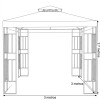TOLDO BEIGE 3X3X2.7M Unica