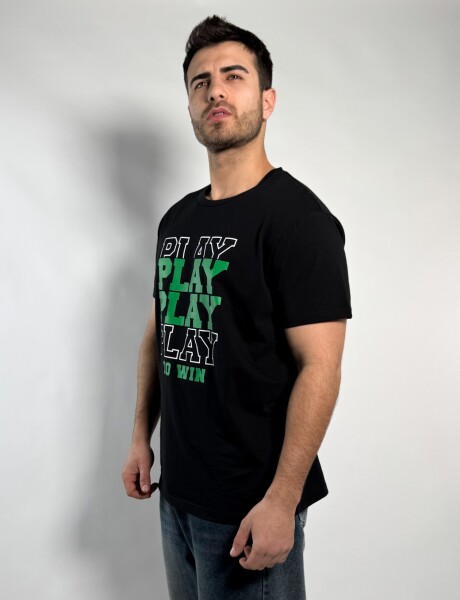 Remera estampada Leuco Negro