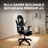 Silla Gamer Reclinable Reforzada Apoyapies Comoda Premium Ax Silla Gamer Reclinable Reforzada Apoyapies Comoda Premium Ax