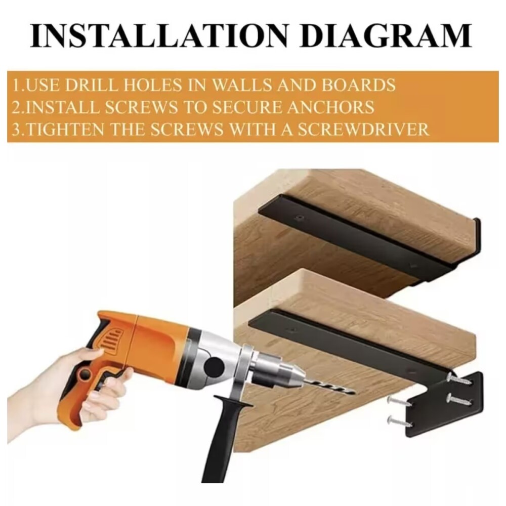 Soporte estantería invisible 15 cm Soporte Estantería Invisible 15 Cm