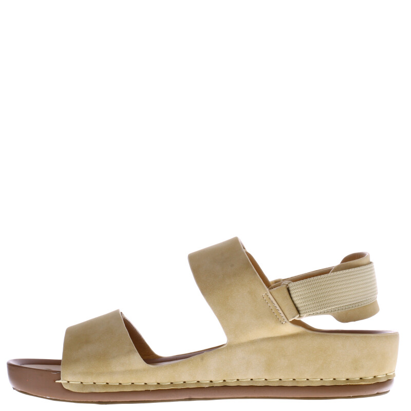 Sandalia de Mujer Lady Confort OLGA con velcros Beige