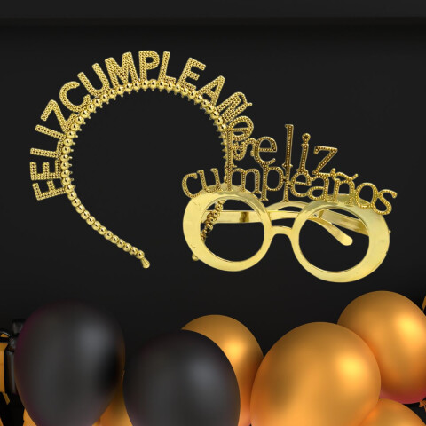Set Cumpleañero Dorado