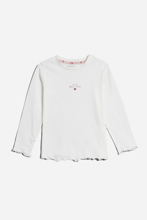 Remera manga larga BLANCO