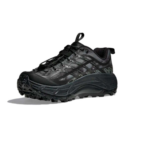 Hoka Mafate Three2 Ts Champion Para Mujer Negro-Carbon