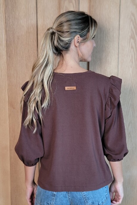 Remera Paloma Chocolate