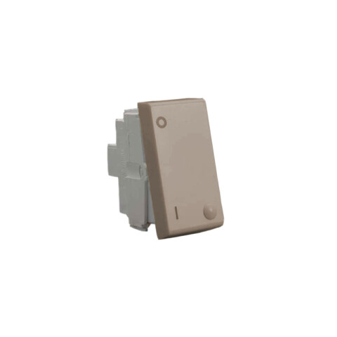 Módulo llave bipolar, 16AX-250V, beige - Reggio M46129