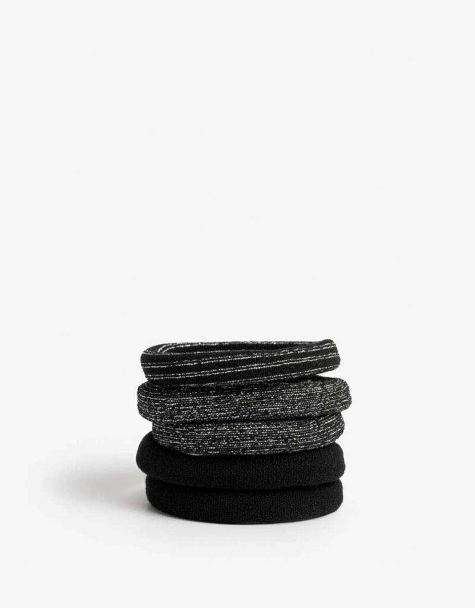 Gomitas Elásticas Sets Basicos - Negro 