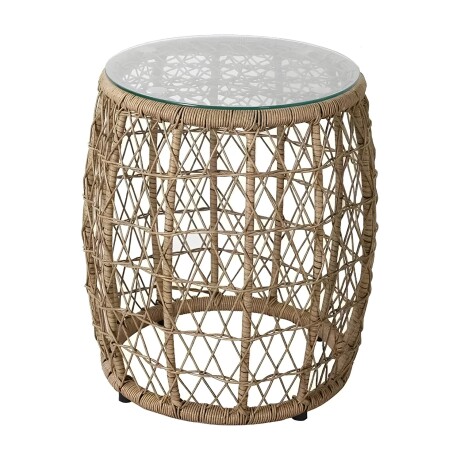 Juego De Jardin Rattan Lumax Exterior 2 Sillones + Mesa Gris