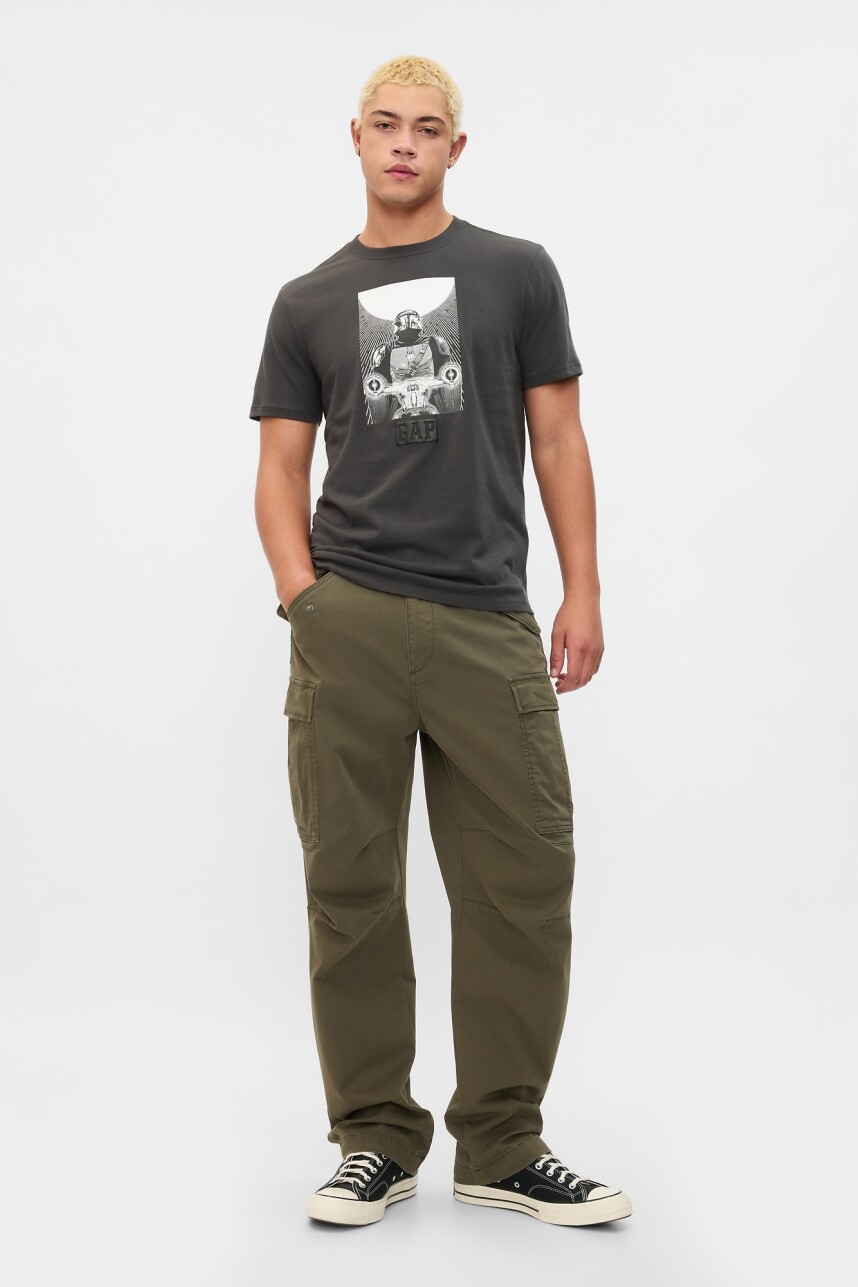 Remera Star Wars Logo Gap Hombre Flint Grey