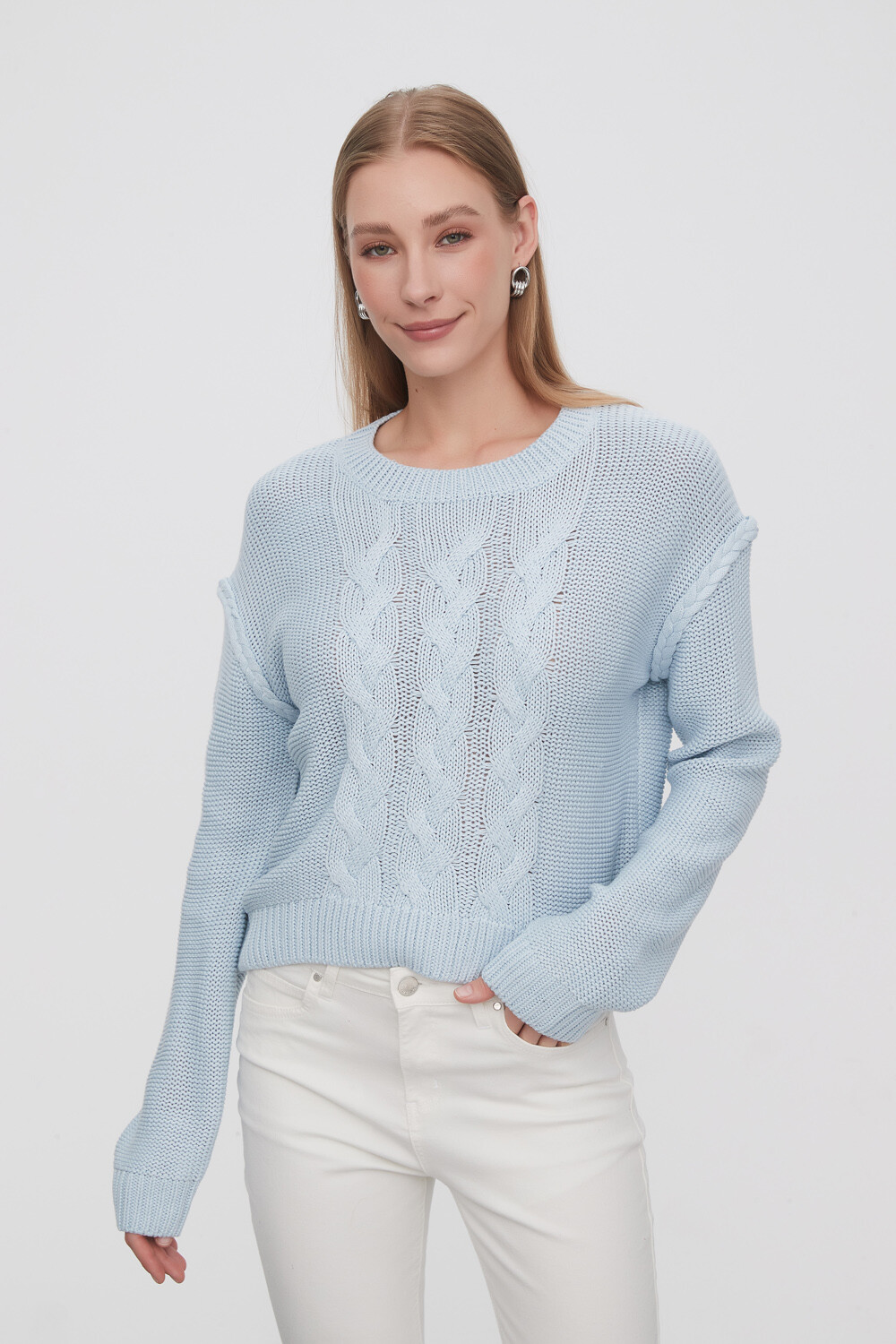 Sweater Vheritas Celeste Claro