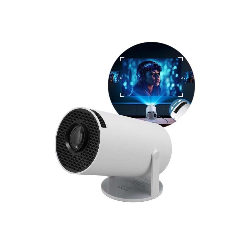MINI PROYECTOR GRAVITY PJ300PRO ANDROID 11 Blanco
