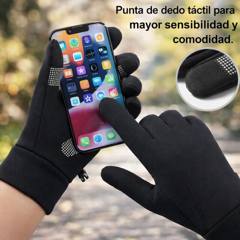 Guantes Termicos Tactiles Impermeable Antideslizante Abrigo Talle L