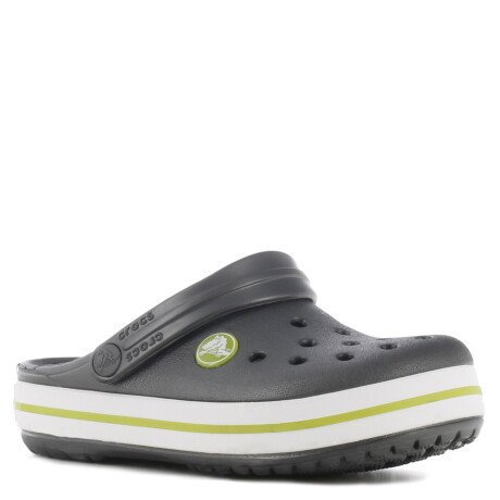 Zueco de Niños Crocs Crocband Clog Gris Grafito - Verde