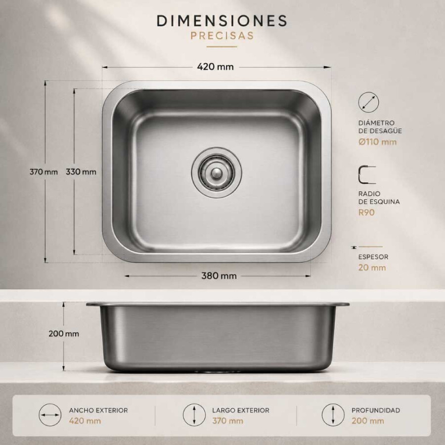 Pileta Simple 42 x 37 Pileta Simple 42 x 37