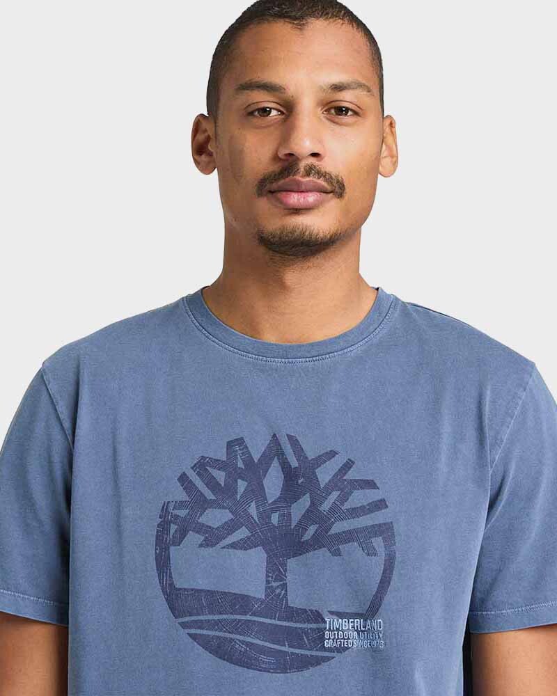 Polera Garment Dye Logo Graphic Tee Hombre Eyo