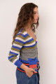 CARDIGAN BLINK RAYAS AZUL