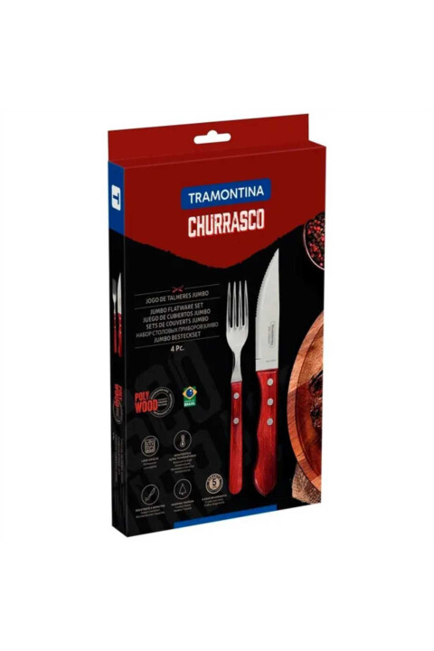 TRAMONTINA - KIT CHURRASCO 4 PIEZAS TRAMONTINA - KIT CHURRASCO 4 PIEZAS