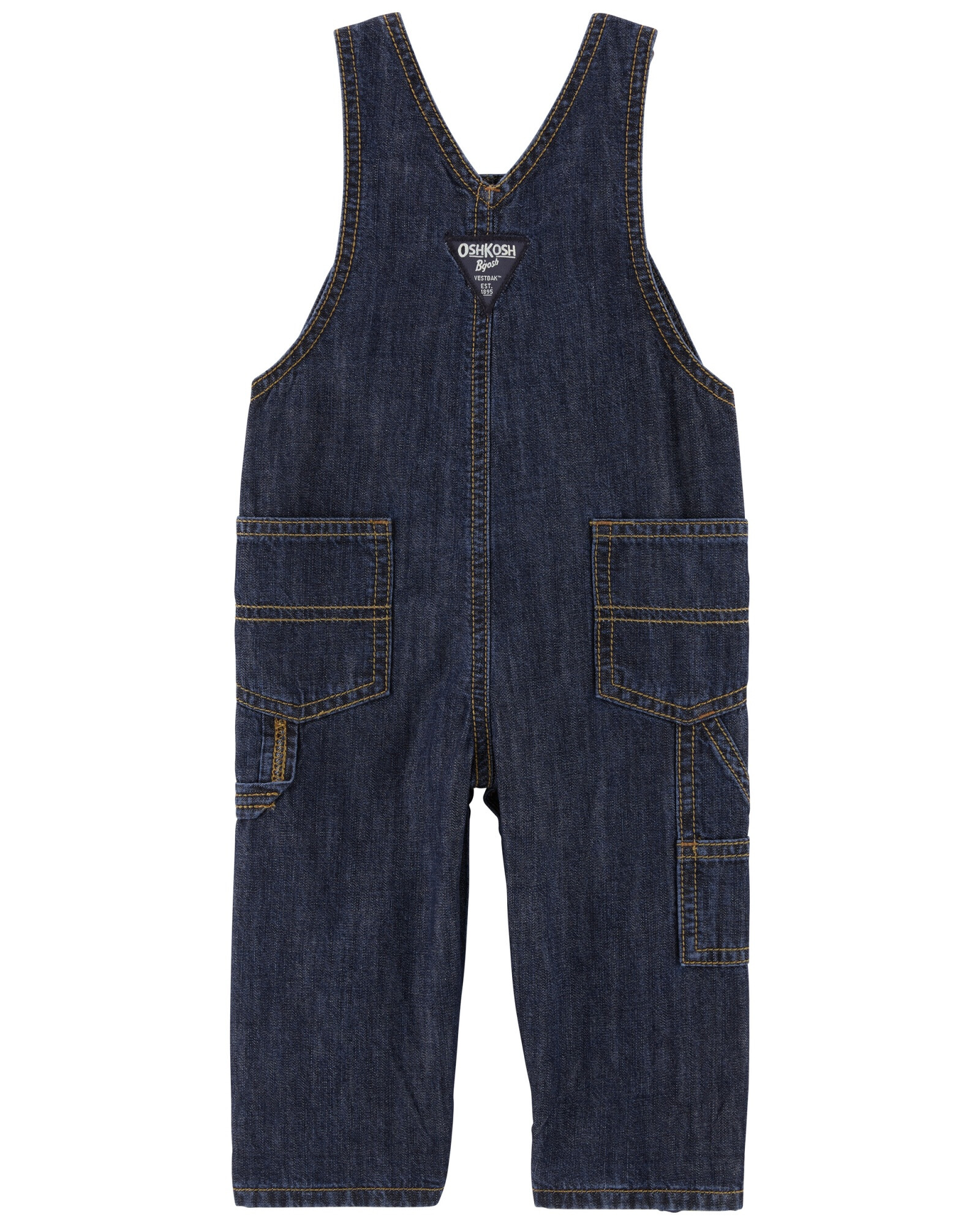 Enterito jean con forro escocés Sin color