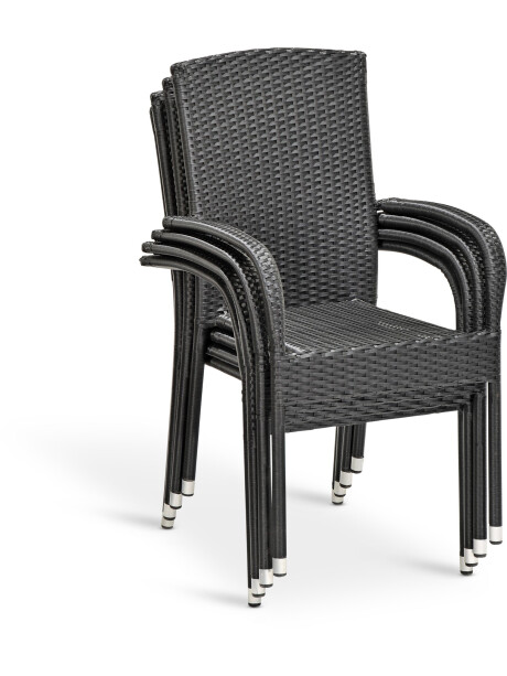 Silla apilable HALDBJERG negro Silla apilable HALDBJERG negro
