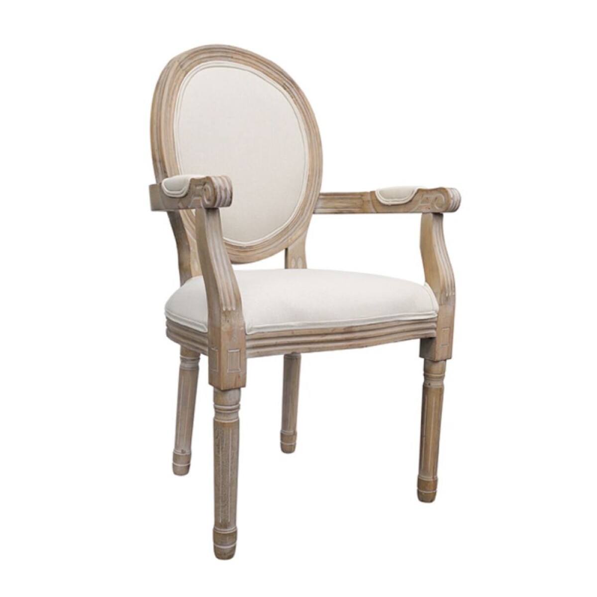 Silla Luis XV con posabrazos 