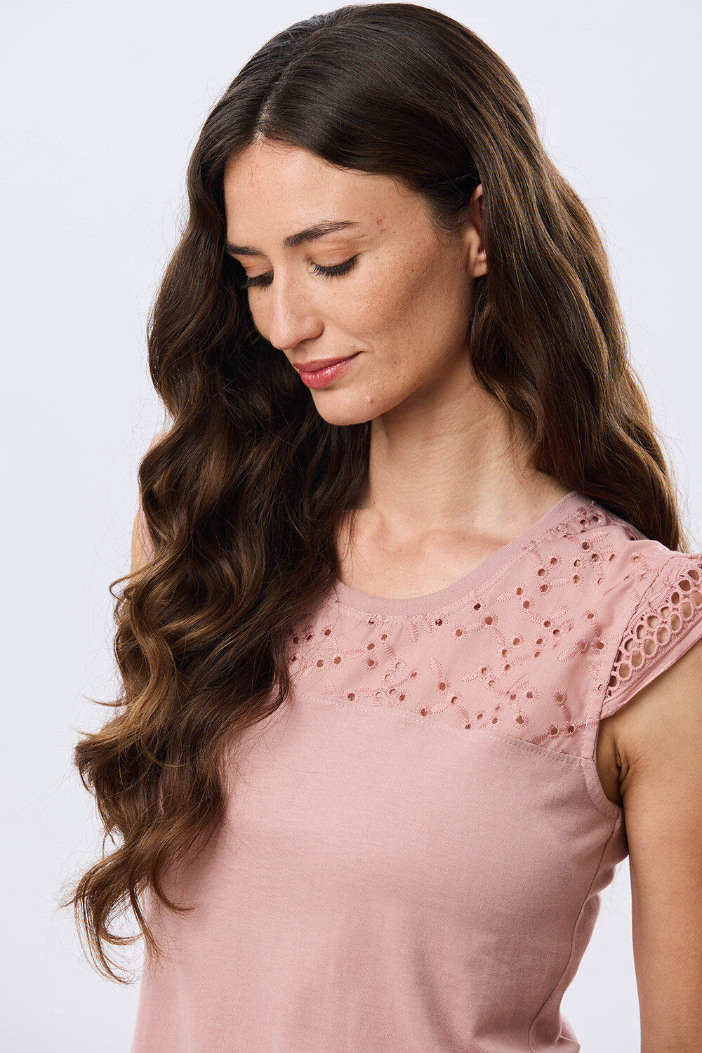 REMERA LISA DE ALGODÓN Rosa