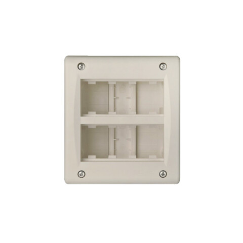 Caja ext. para 8 módulos (2x4) marfil - Ave C55622