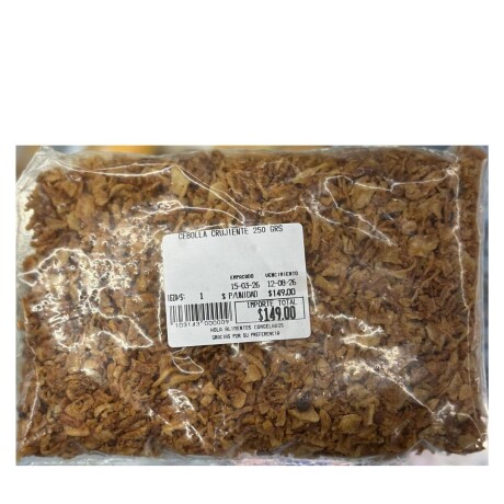 CEBOLLA CRUJIENTE 250 GRS CEBOLLA CRUJIENTE 250 GRS