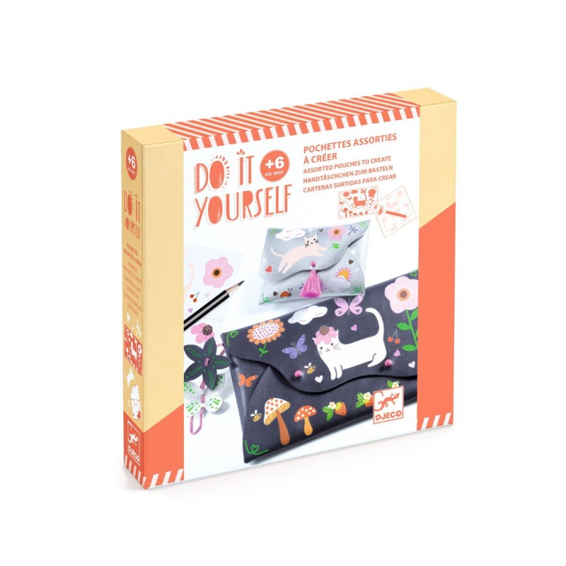Set de manualidades para hacer monederos Negro
