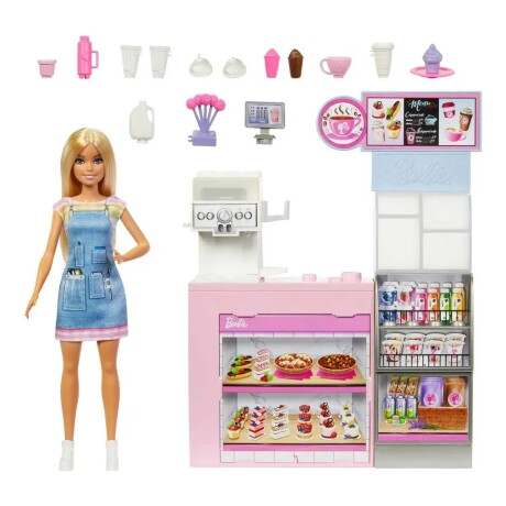 Set Muñeca Barbie Cafetería con Accesorios 001