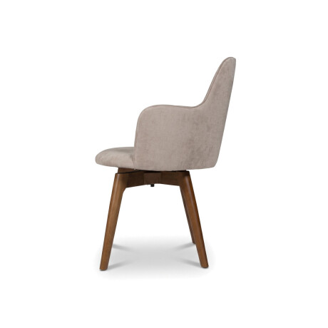 Silla Giratoria Laura - Tela Microfibra T2173 (Tostado)