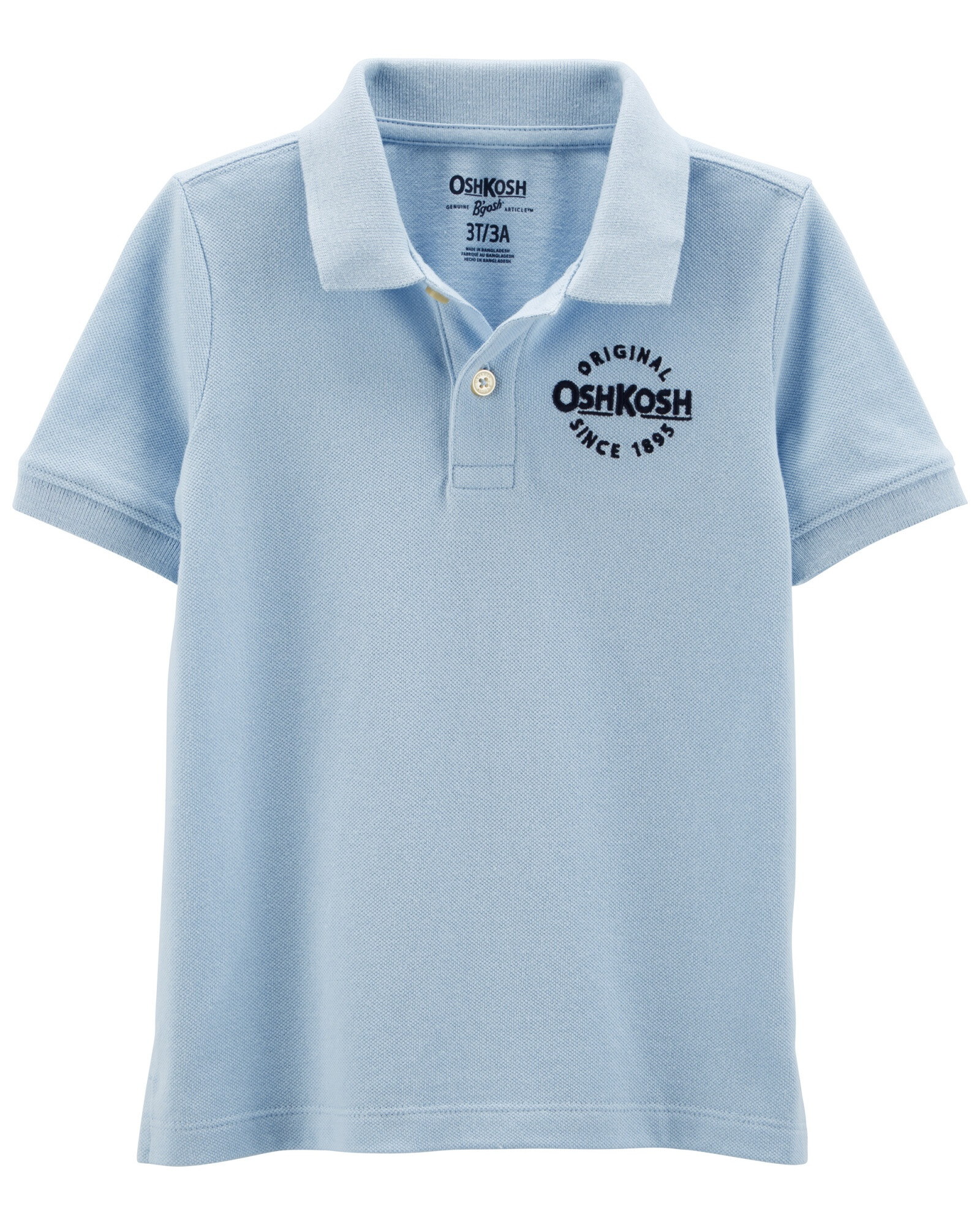 Remera polo de algodón con logo Remera polo de algodón con logo