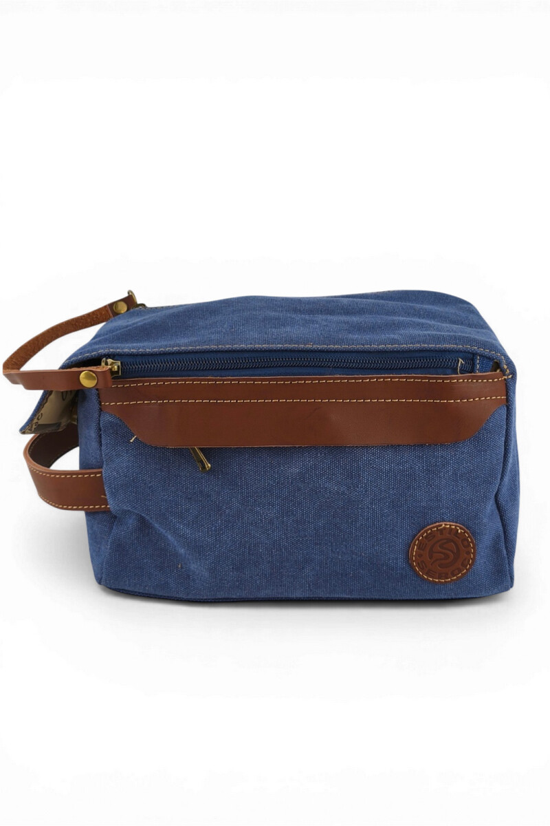Neceser de Lona Vintage Azul
