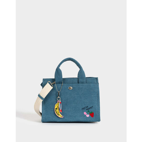 Cartera Cartera City Canvas Playera Azul Celeste