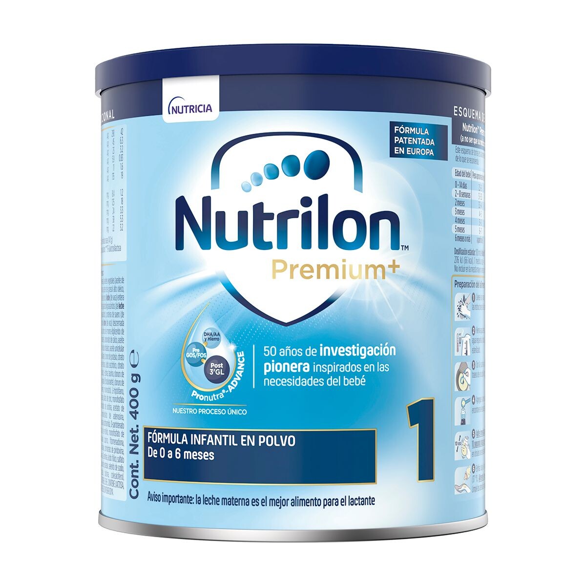 NUTRILON PREMIUM + 1 NF FR. X 400 GR. 