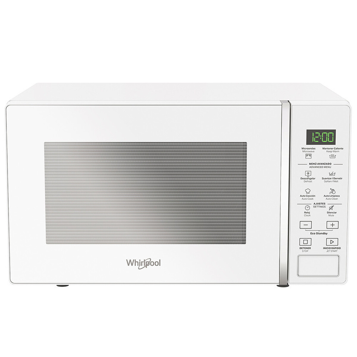 MICROONDAS WHIRLPOOL WMS20BZIM 20L S/ GRILL BLANCO - Unica 
