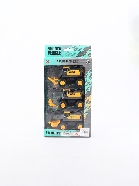 MAQUINA DE CONSTRUCCION SET x 3 AMARILLO