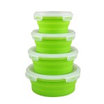 TUPPER DE SILICONA REDONDO SET x4 TUPPER DE SILICONA REDONDO SET x4