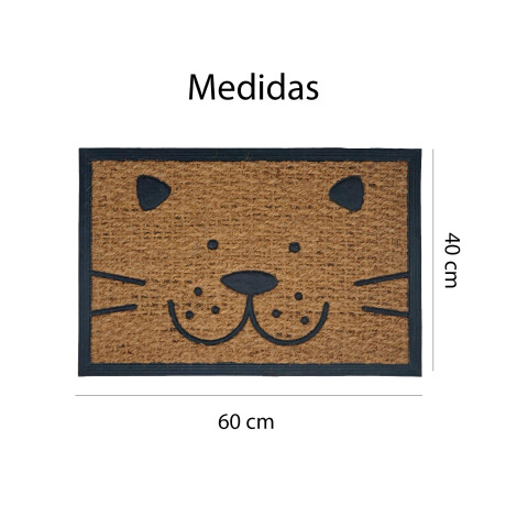Alfombra Puerta Entrada Felpudo Coco Goma 40X60 Gato