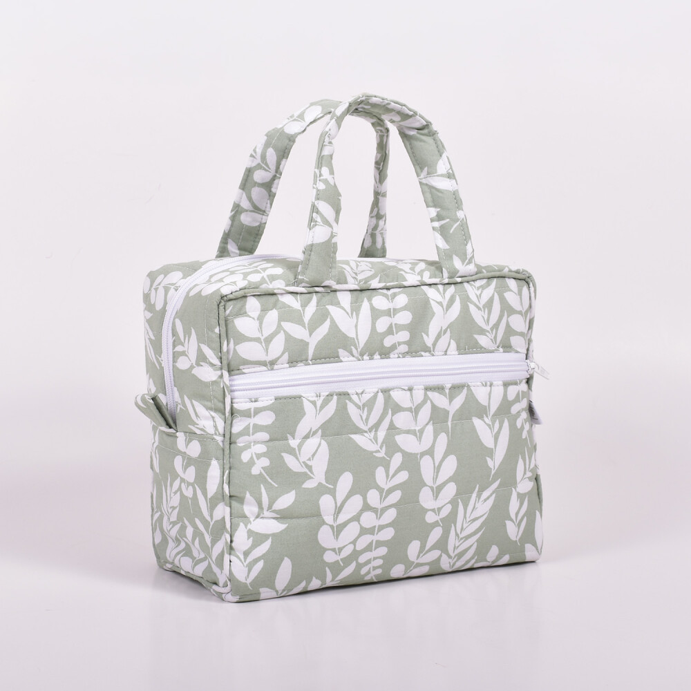 Necessaire Bella Col. Ava Hojitas Verde