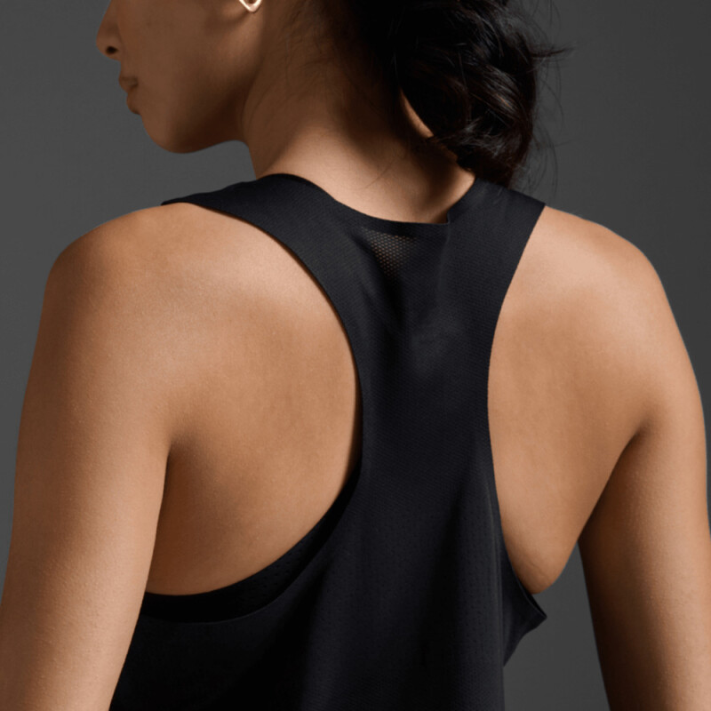 Polo Running Light Speed Tech Singlet Mujer Black/black Reflective